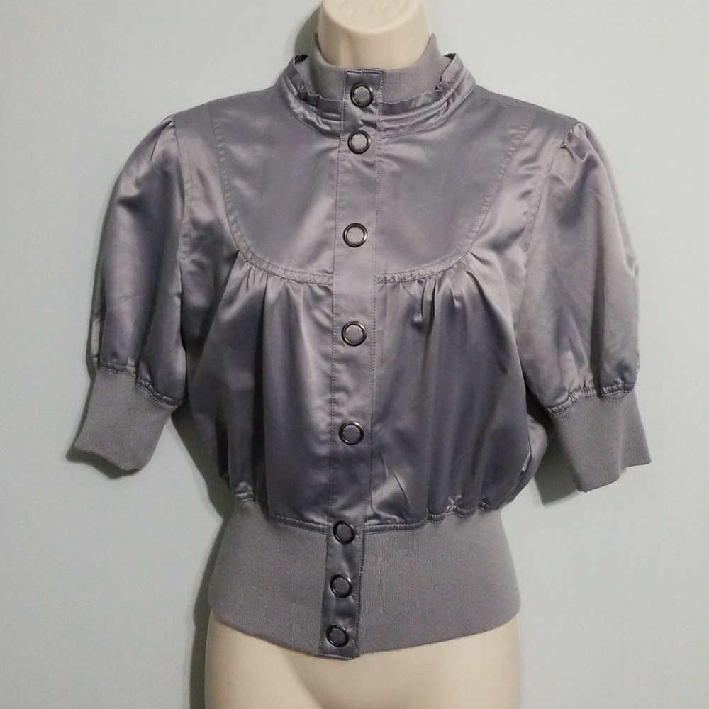 Wet seal silver gray women's jacket